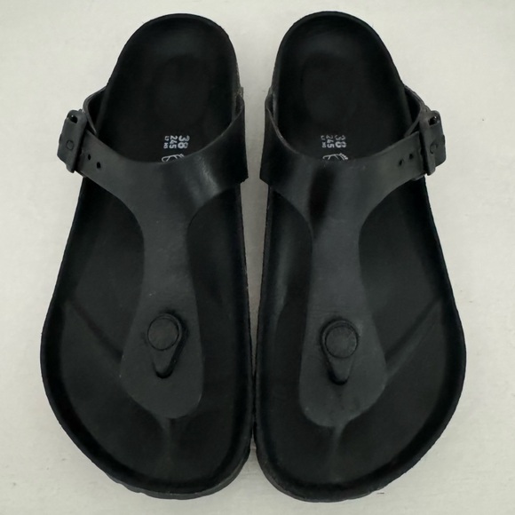 Birkenstock Gizeh Essentials EVA Black Thong Sandals Size 38 - Picture 3 of 9